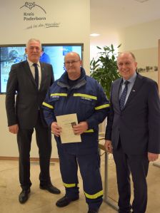THW-Einsatzkräfte erhalten Bundesflutmedaille - Fluthilfe 2021 © Kreis Paderborn